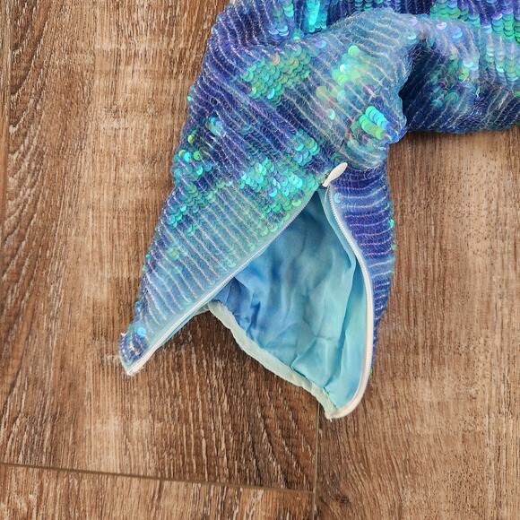 Retrofete Yasmin Sequin Dress in Unicorn Dip Dye Off the Shoulder Size S/M? - Picture 9 of 11